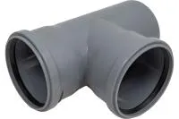 Тройник VALFEX 87.5 градусов 110-110 внутренняя канализация