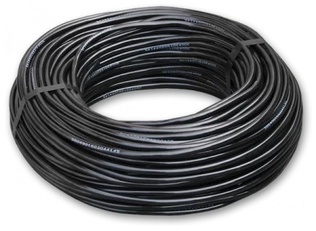 Трубка техническая однослойная для микрополива 3,3х1,2 (черный) 50м