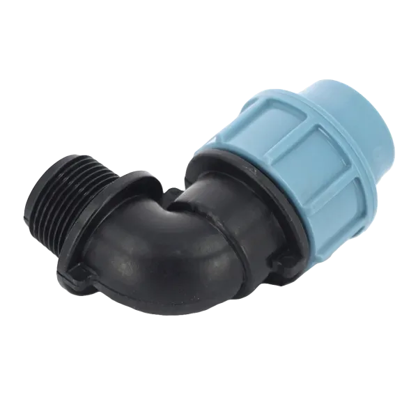 Колено компрессионное (угол) Unidelta 25 х ½" с наружной резьбой