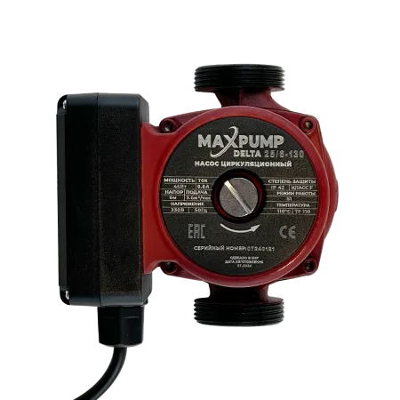 Циркуляционный насос MAXPUMP DELTA 25/6-130 Циркуляционный насос MAXPUMP DELTA 25/6-130