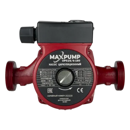 Циркуляционный насос MAXPUMP UPS 25/6-180 Циркуляционный насос MAXPUMP UPS 25/6-180