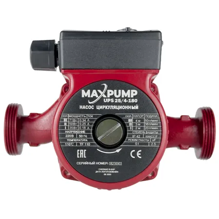 Циркуляционный насос MAXPUMP UPS 25/4-180