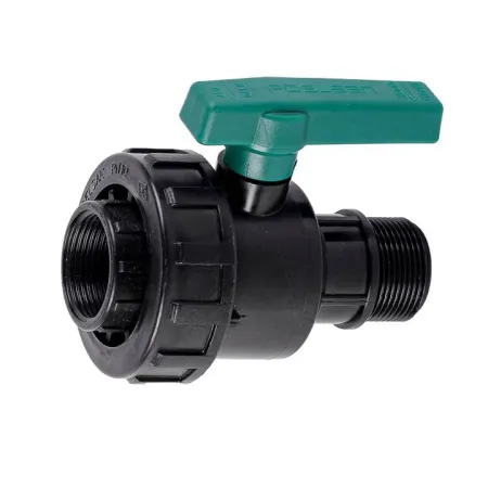 Кран шаровый Poelsan 1" х ¾" НР-ВР