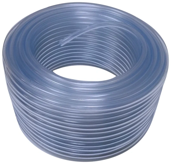 Шланг ПВХ технический однослойный пищевой 8х1,8 (прозр.) 25м
